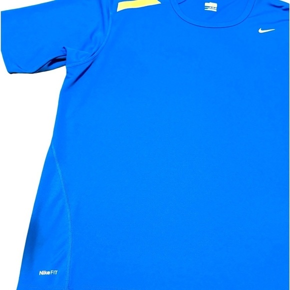 Nike Fit Dry Short Sleeve Shirt Athletic Top Men's Size XL Blue - Picture 4 of 4